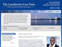 Tablet Screenshot of lanchesterlaw.com